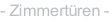 - Zimmertüren -